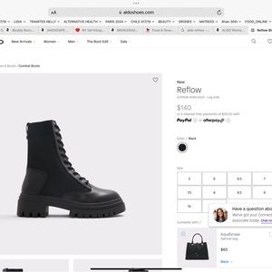 Aldo Combat Boots almost new size 8